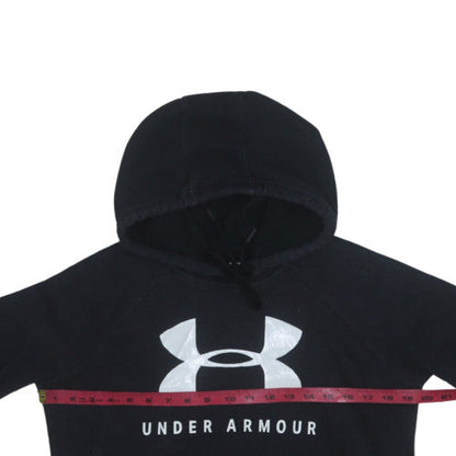 Womens UK Size XS Under armour Black Pullover Hoodie
