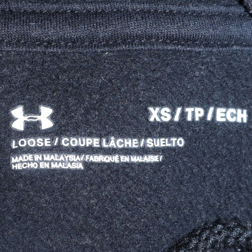 Womens UK Size XS Under armour Black Pullover Hoodie