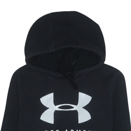 Womens UK Size XS Under armour Black Pullover Hoodie