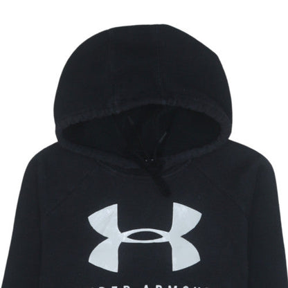 Womens UK Size XS Under armour Black Pullover Hoodie