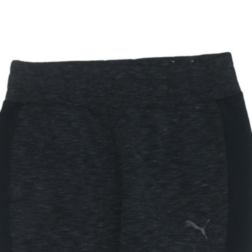 Womens UK Size 8 PUMA Slim Fit Capri Black Leggings