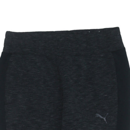 Womens UK Size 8 PUMA Slim Fit Capri Black Leggings