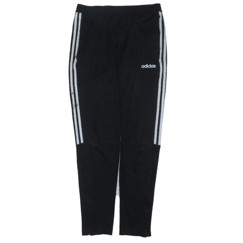 Mens UK Size M adidas Slim Fit Track Pants Black Trousers
