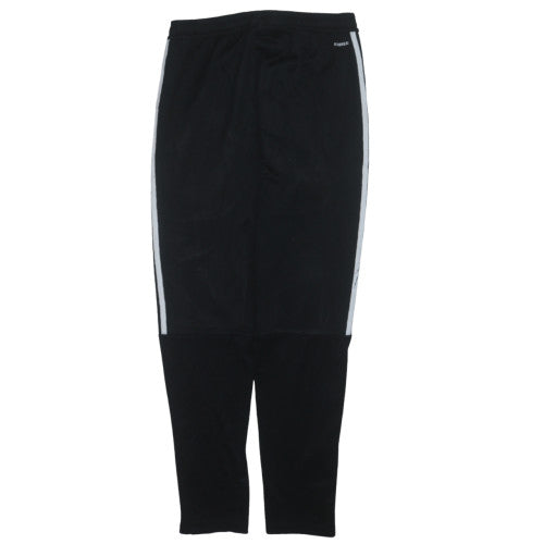 Mens UK Size M adidas Slim Fit Track Pants Black Trousers