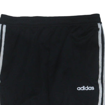 Mens UK Size M adidas Slim Fit Track Pants Black Trousers