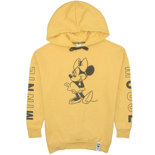 Womens UK Size XS Disney Yellow Pullover Hoodie