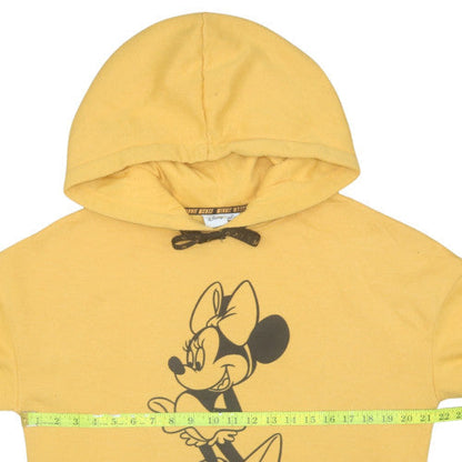 Womens UK Size XS Disney Yellow Pullover Hoodie