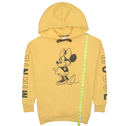 Womens UK Size XS Disney Yellow Pullover Hoodie