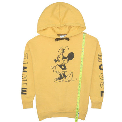 Womens UK Size XS Disney Yellow Pullover Hoodie