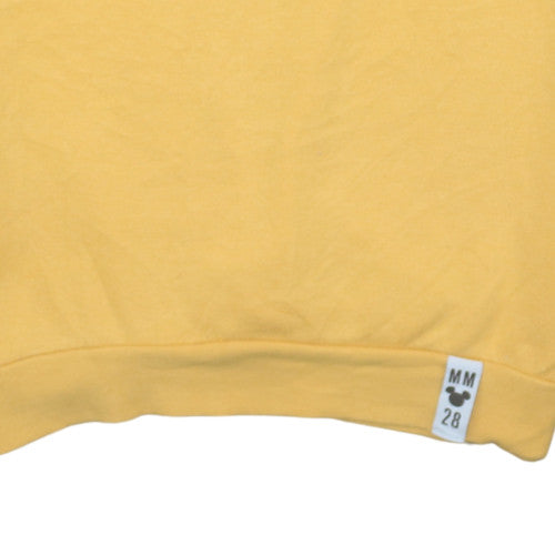 Womens UK Size XS Disney Yellow Pullover Hoodie