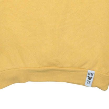 Womens UK Size XS Disney Yellow Pullover Hoodie