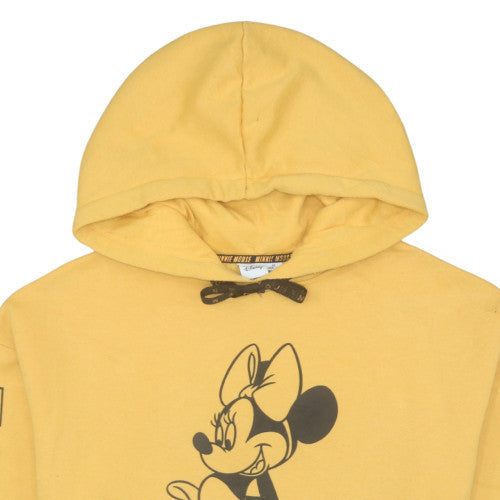 Womens UK Size XS Disney Yellow Pullover Hoodie