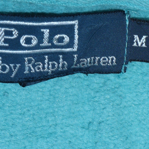 Womens UK Size M Ralph Lauren Blue Full Zip Hoodie
