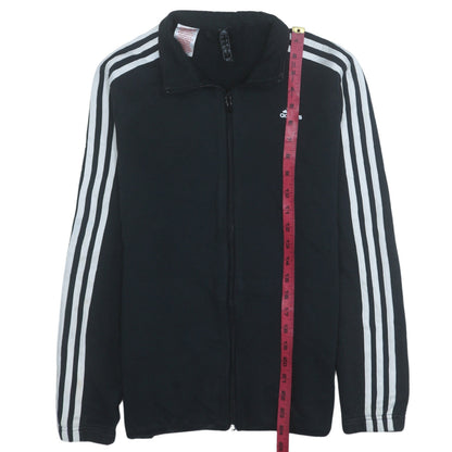 Adidas Boys Black 13-14 Years Track Jacket Full Zip Activewear
