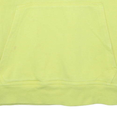 Womens UK Size M Nike Yellow Pullover Hoodie