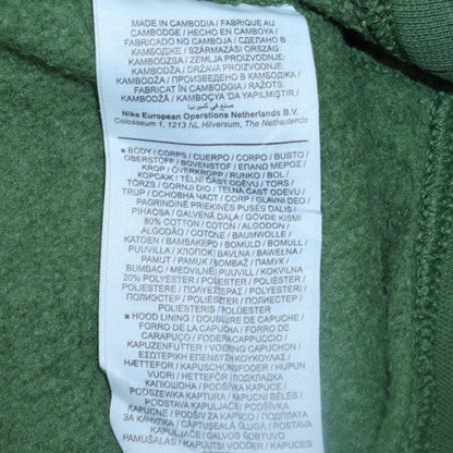 Mens UK Size S Nike Green Pullover Hoodie