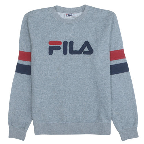 Mens UK Size M FILA Grey Pullover Sweatshirt