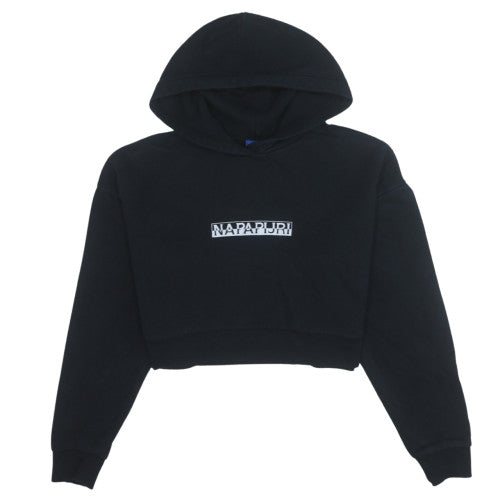 Womens UK Size M Napapijri Black Pullover Hoodie
