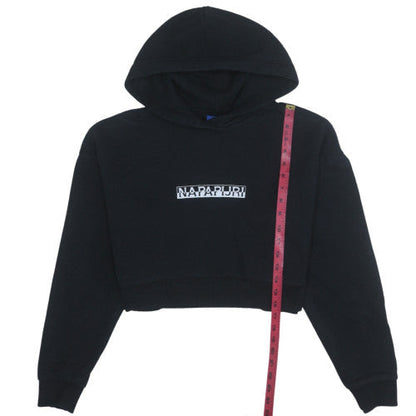 Womens UK Size M Napapijri Black Pullover Hoodie