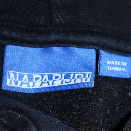 Womens UK Size M Napapijri Black Pullover Hoodie
