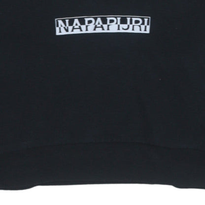 Womens UK Size M Napapijri Black Pullover Hoodie