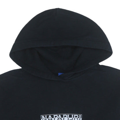 Womens UK Size M Napapijri Black Pullover Hoodie