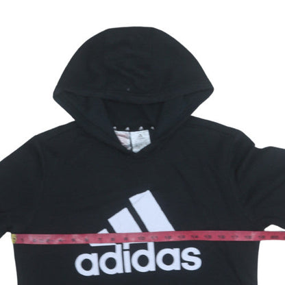 Boys UK Size 13-14 Years adidas Black Pullover Hoodie