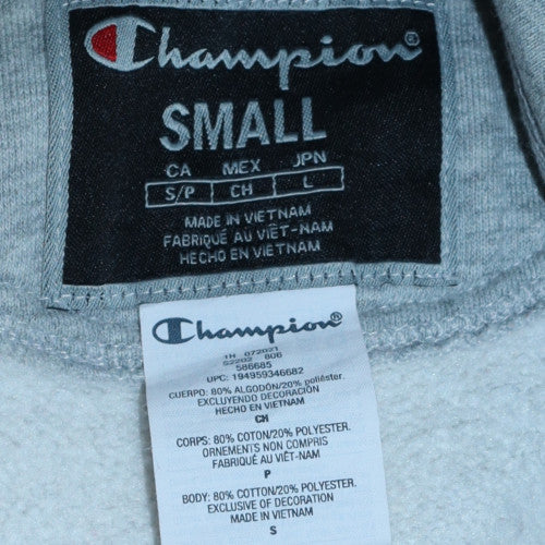 Mens UK Size S Champion Grey Pullover Hoodie