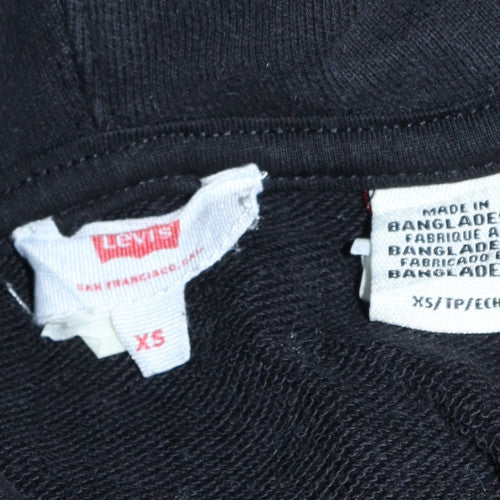 Womens UK Size XS Levi's Black Pullover Hoodie