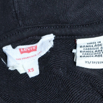 Womens UK Size XS Levi's Black Pullover Hoodie