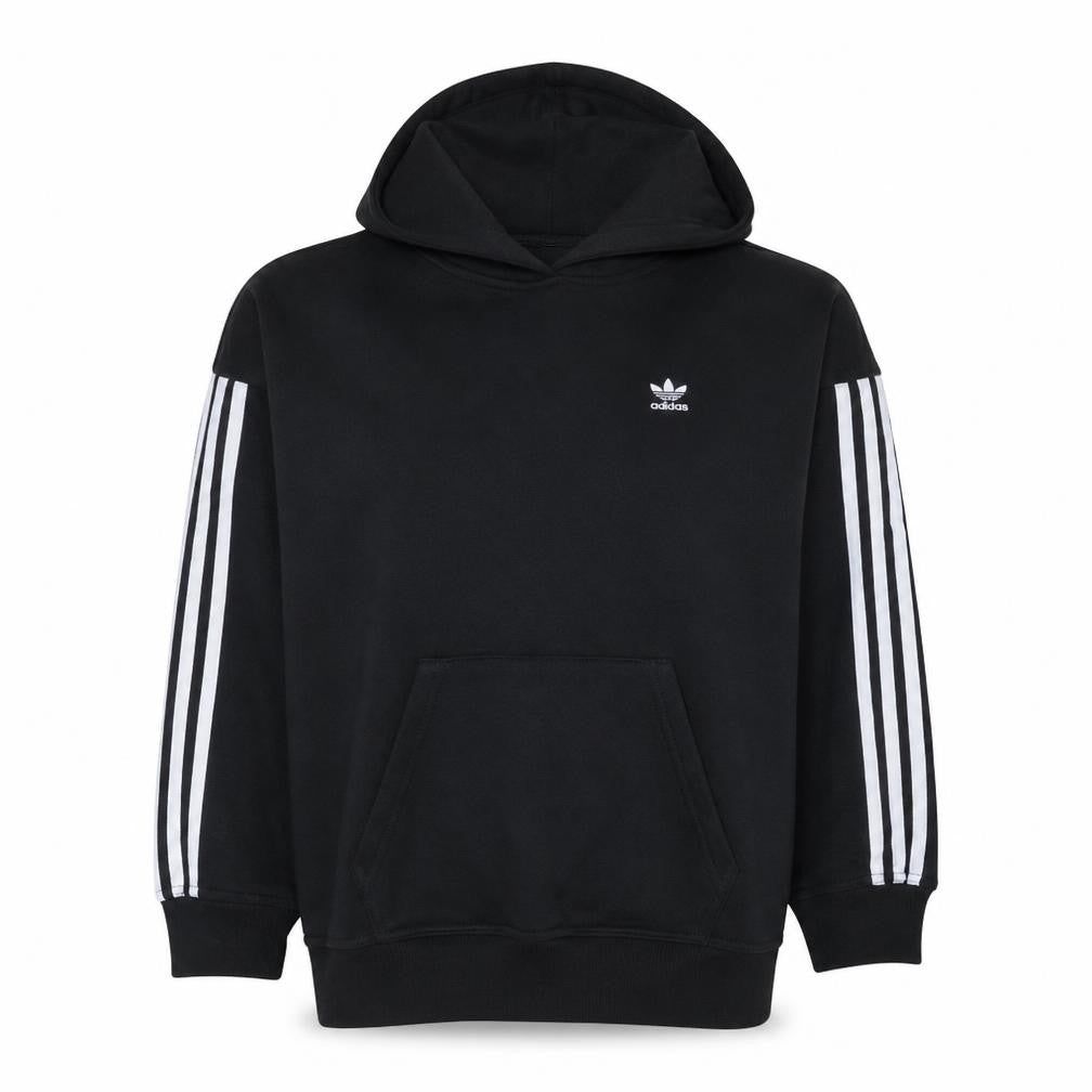Womens UK Size 10 adidas Black Pullover Hoodie