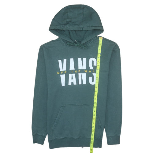 Mens UK Size S VANS Green Pullover Hoodie