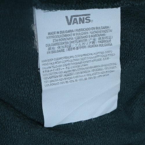 Mens UK Size S VANS Green Pullover Hoodie