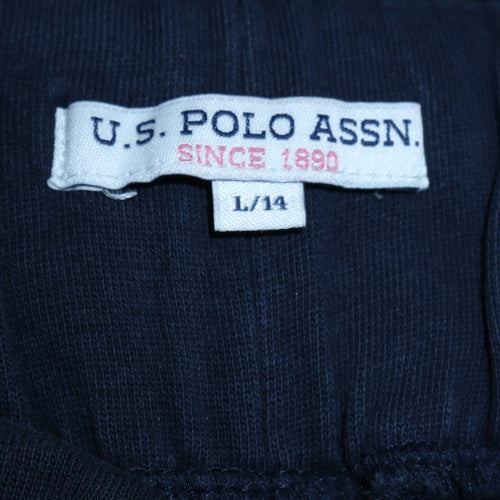 Womens UK Size 14 U.S. Polo Assn. Relaxed Fit Jogger Blue Trousers