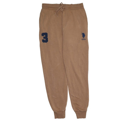 Mens UK Size M U.S. Polo Assn. Regular Fit Sweatpants Brown Trousers