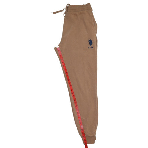 Mens UK Size M U.S. Polo Assn. Regular Fit Sweatpants Brown Trousers