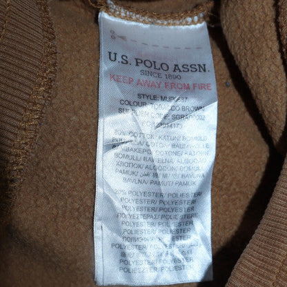 Mens UK Size M U.S. Polo Assn. Regular Fit Sweatpants Brown Trousers