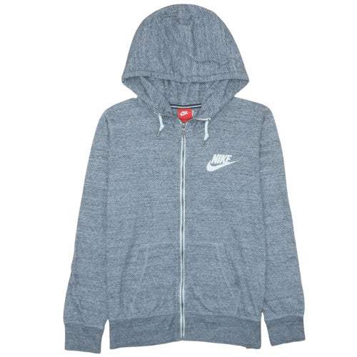 Womens UK Size XL Nike Grey Full Zip Hoodie