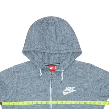 Womens UK Size XL Nike Grey Full Zip Hoodie