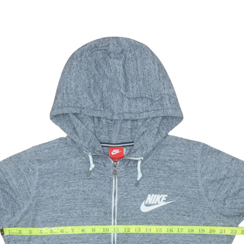 Womens UK Size XL Nike Grey Full Zip Hoodie