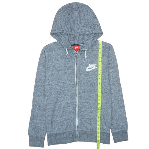 Womens UK Size XL Nike Grey Full Zip Hoodie
