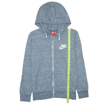 Womens UK Size XL Nike Grey Full Zip Hoodie