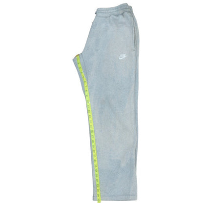 Nike Women's Grey Fleece Sweatpants M Regular Fit Drawstring