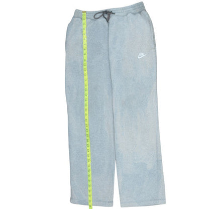 Nike Women's Grey Fleece Sweatpants M Regular Fit Drawstring