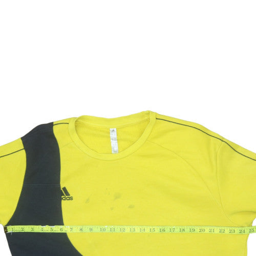Mens UK Size 2XL adidas Yellow Pullover Sweatshirt