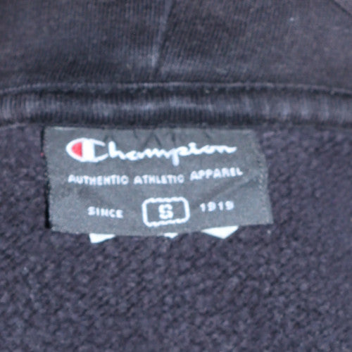 Mens UK Size S Champion Black Full Zip Hoodie