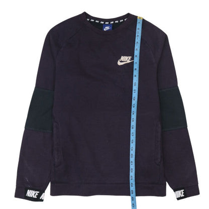 Womens UK Size S Nike Black Pullover Sweatshirt