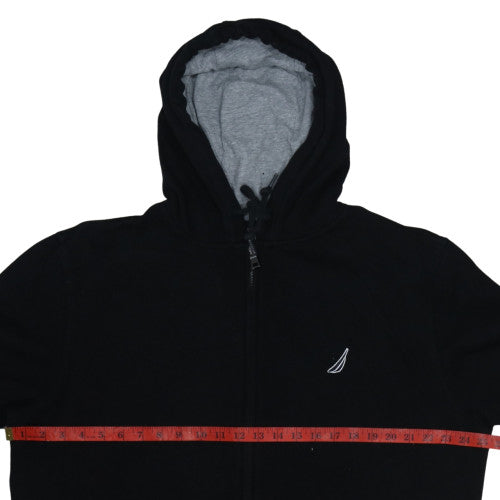 Mens UK Size XL Nautica Black Full Zip Hoodie
