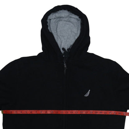 Mens UK Size XL Nautica Black Full Zip Hoodie