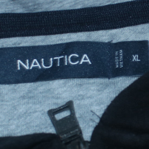 Mens UK Size XL Nautica Black Full Zip Hoodie